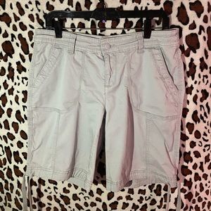 Gray Knee Length Shorts